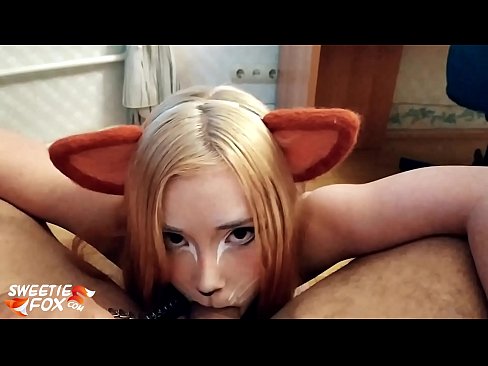 ❤️ Kitsune залгих дик, булэг нь түүний аманд Зүгээр л порно манайд ❌